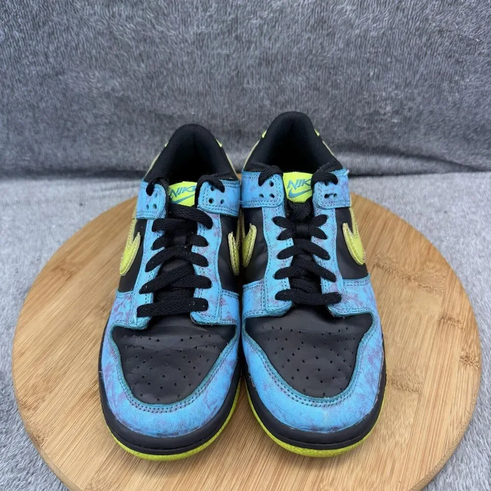 Nike Dunk Low Shoes Boys Size 6Y Blue Black Volt Basketball Sneakers DV1694-900